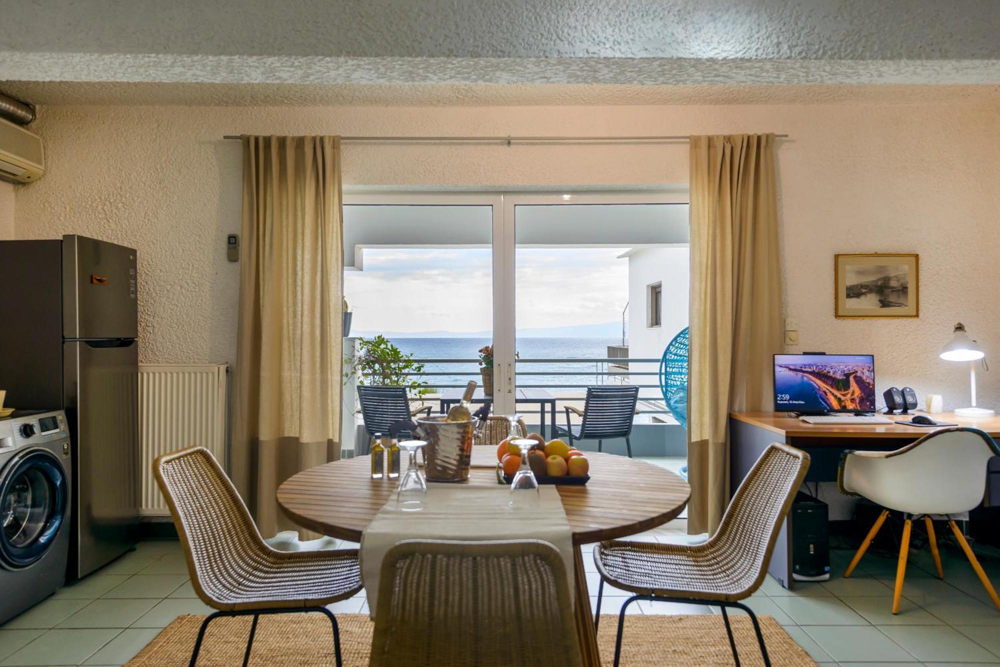 Апартаменты Agali 1 Mesonet In Front Of The Sea Акрогиали Экстерьер фото